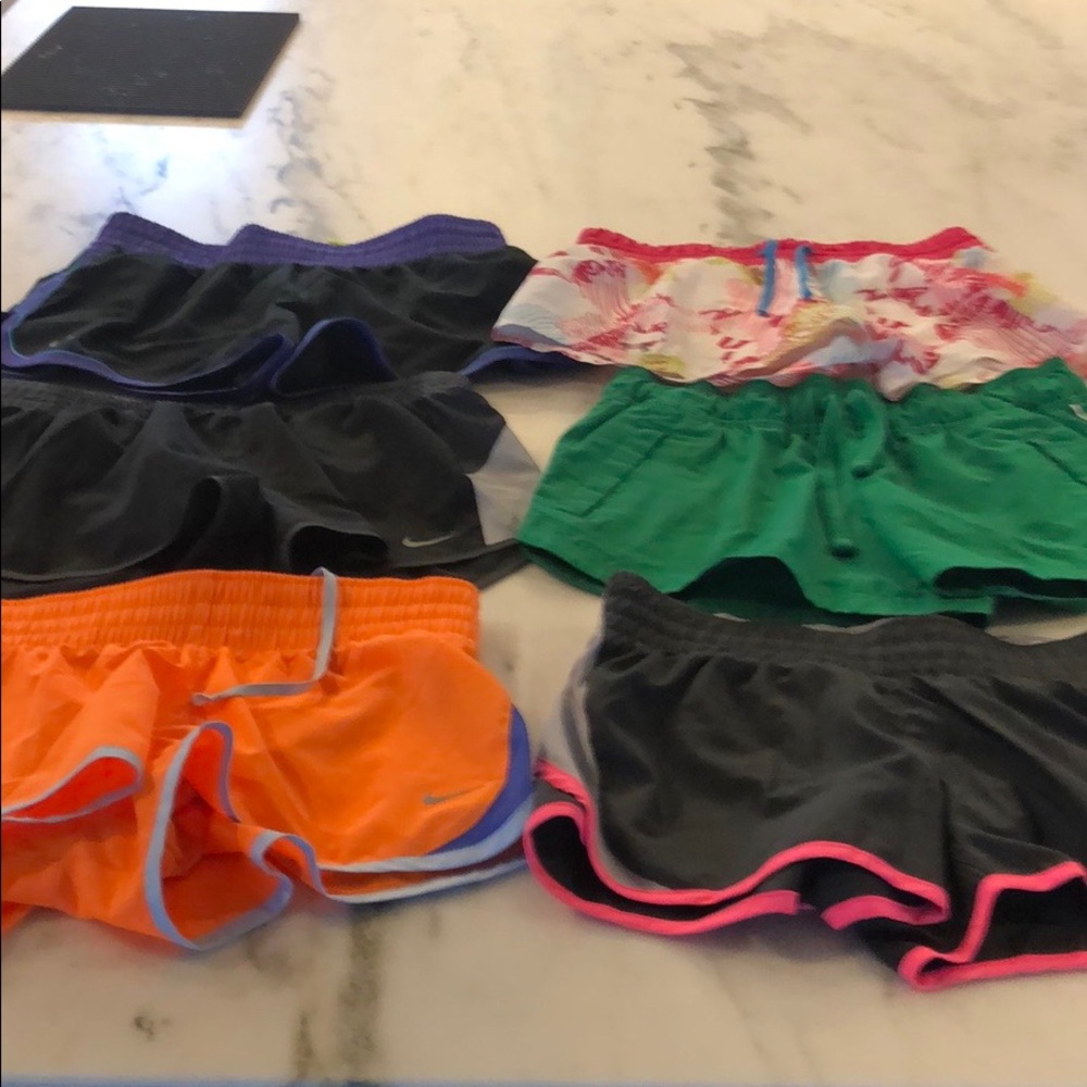 Lot of 6 pairs of women’s athletic shorts